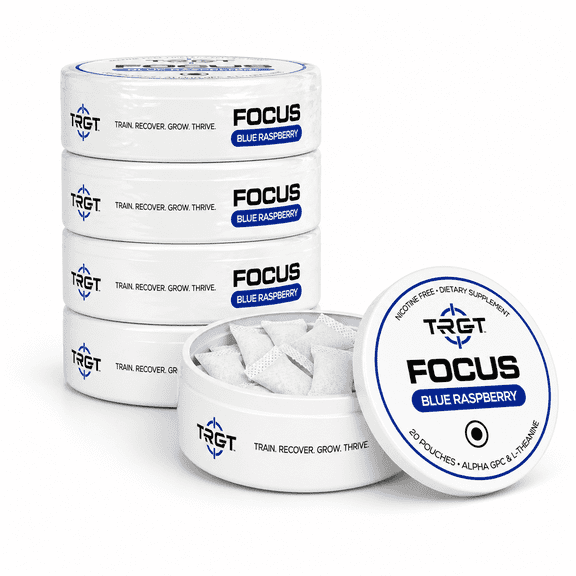 TRGT 20 Count of Focus Pouches - 5 Pack (Blue Raspberry)