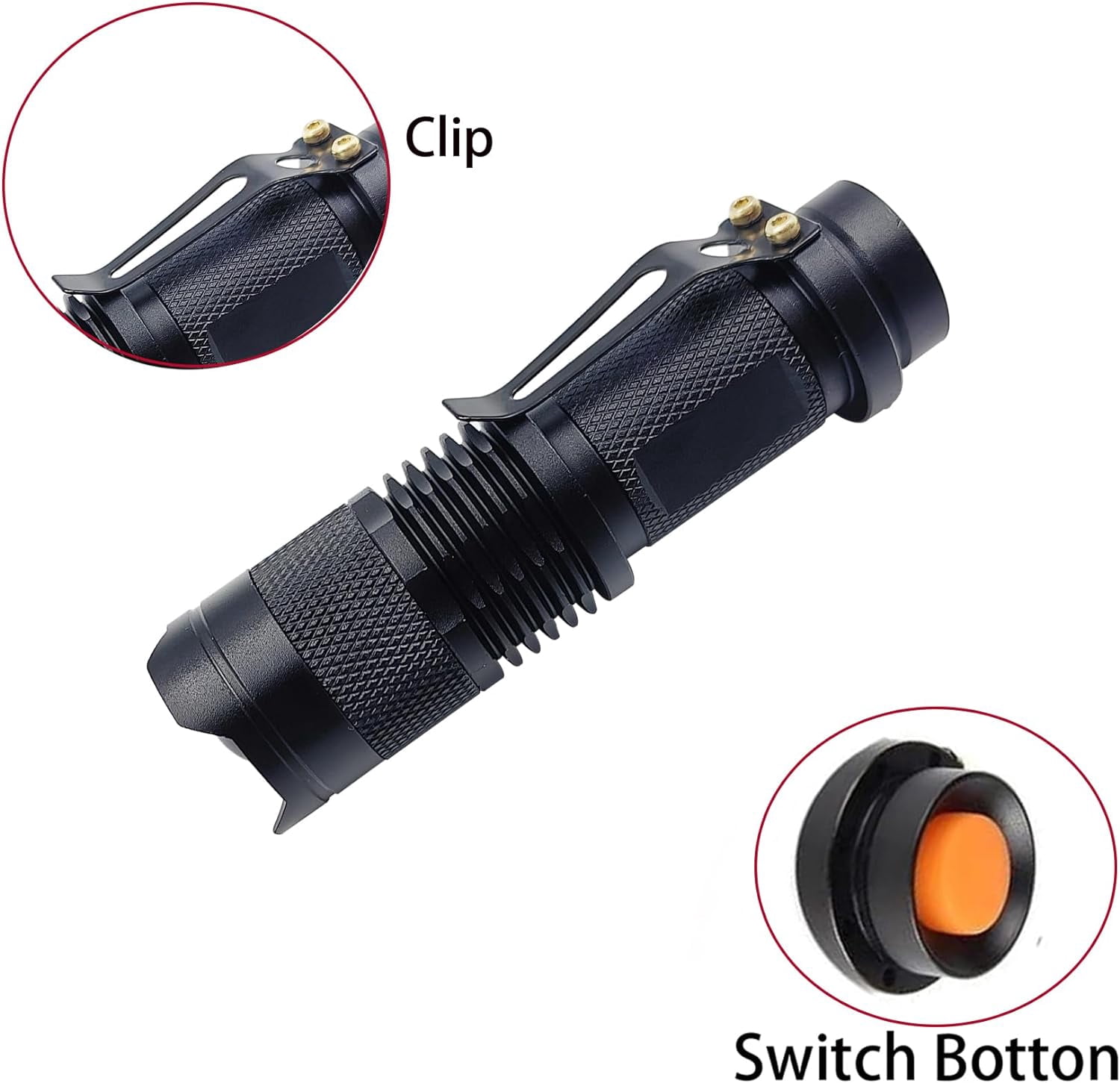 3-Color LED Flashlight Set - Red, Green & Blue Zoomable Flashlights For Night Hunting, Fishing & Astronomy