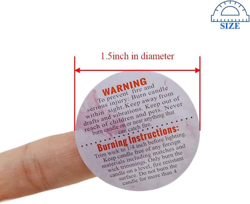 TRH-500PCs 1.5Inch Multi-Colored Circular Candle Wax Melt Safety ...