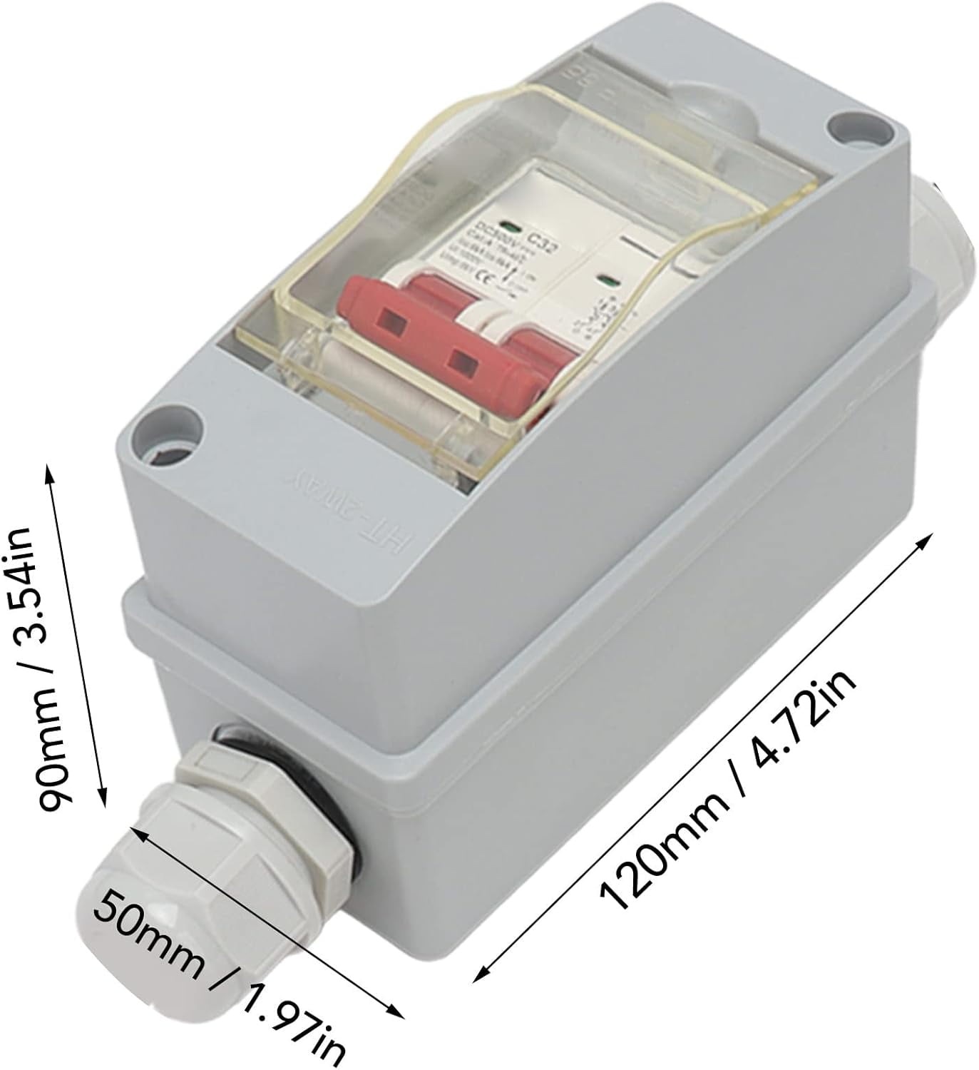TRH-Circuit Breaker MCB 2P DC 500V 32A 1 String Input Output DC ...