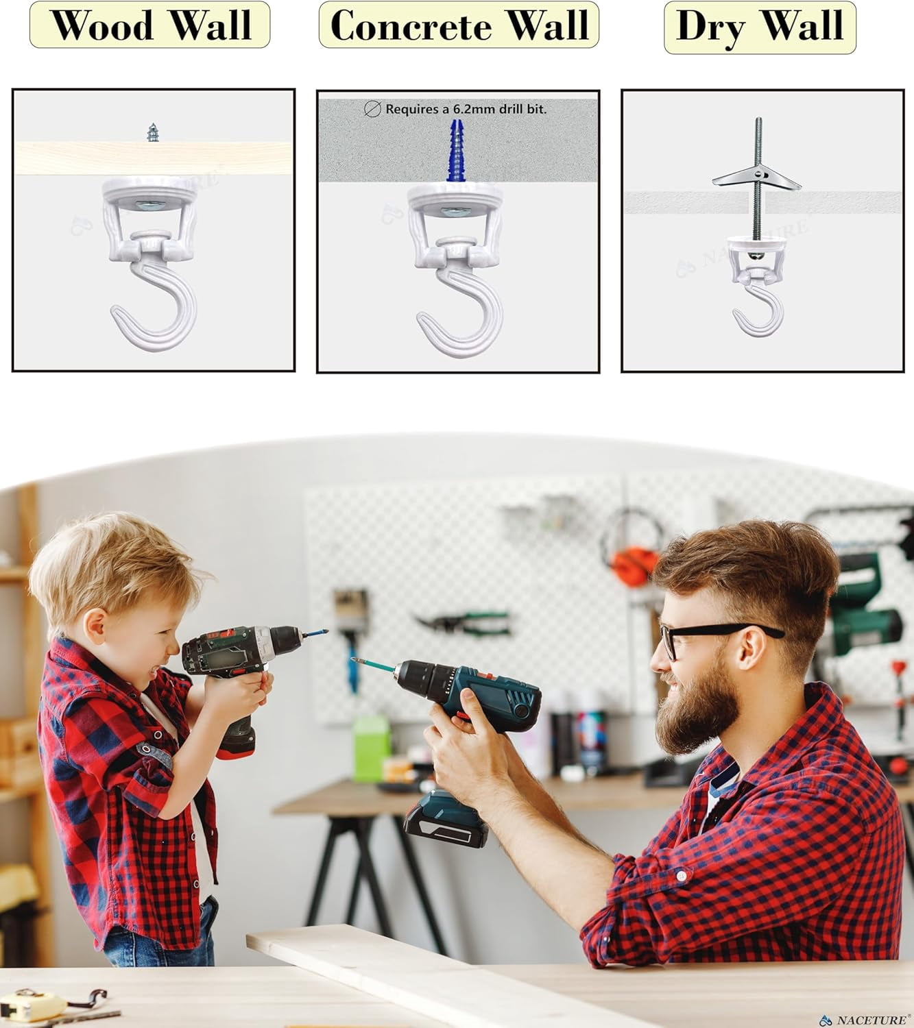 Plant Hangers M4 Ceiling Hooks, 2Pcs / 4Pcs Spring Toggle Wing Bolts ...