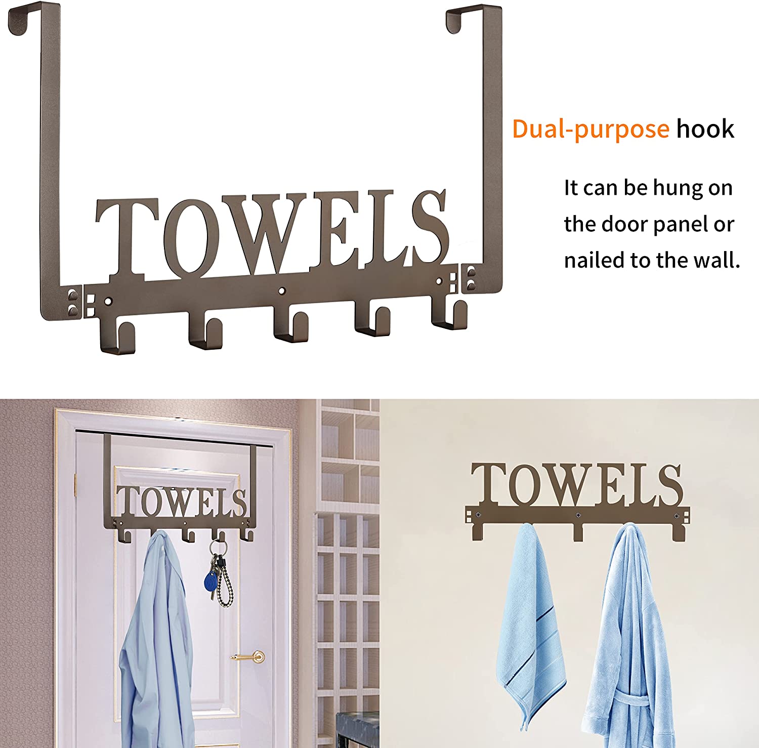 Swivel Towel Bar – 201 Stainless Steel Wall-Mounted, 2-Arm Or 3-Arm, 360° Rotating, Space-Saving For Bathroom Or Kitchen