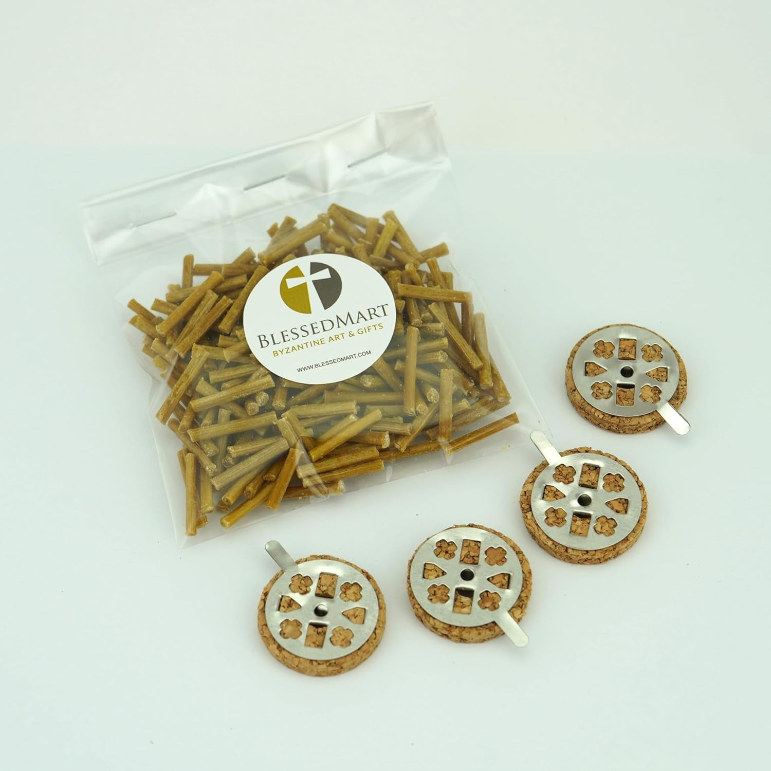 Round Cork Floats For Orthodox Oil Lamps - 3cm (1.18") Diameter, Pack Of 100