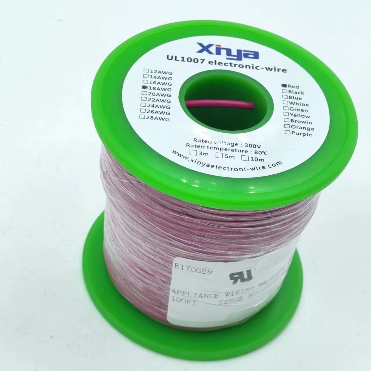 TRH-Xinya Brand UL1007 Hook up Wire Stranded tinned Copper Conductor ...