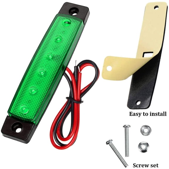 TRHOO-10 Pack Marine Boat LED Navigation Cabin Deck Courtesy Light Stern Transom Lights 12V for Boating Kayak Yacht, Dinghy, Sailboat, Pontoons, Freighters, Hovercrafts, Hunting & Fishing