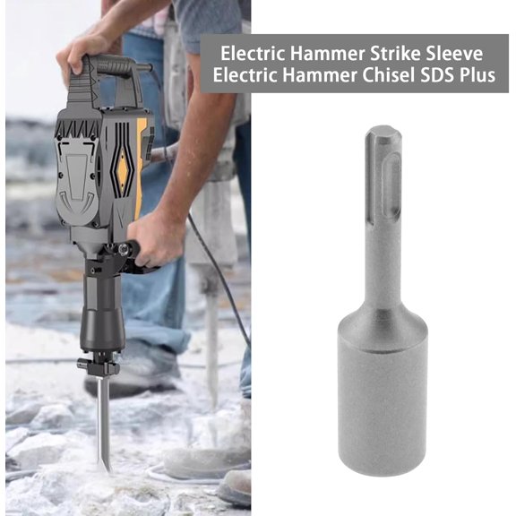 TRHOO-1pc 16.5x25x100mm SDS Plus Ground Nail Driver for Inserting Deep Earth Ground Rod Earth SDS Plus Jack Hammer Picket Post Driver Professional Ground Rod Driver