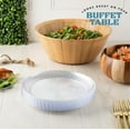 thumbnail image 1 of TRHOO-30 Pack Crystal Like Clear Disposable 9 inch Plastic Plates Dinner Dishes Plates for Special Occasions Parties, 1 of 3
