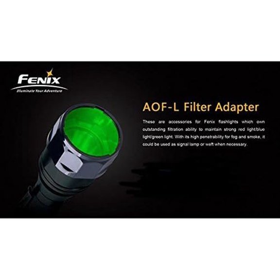 TRHOO-AOF-L Lens Filter Diffuser for TK22 LD41 E40,E50 RC15 Flashlight (Green)