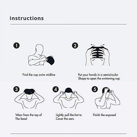 TRHOO-Adult Latex Swim Cap