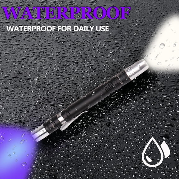 TRHOO-Blacklight Flashlights uv Flashlight,2 in 1 LED 395nm Ultraviolet Blacklight Black Light Flashlight Mini, Torch Light Pet Urine Detector Light for Dog/Cat, Dry Stains, Scorpion, Bed Bug
