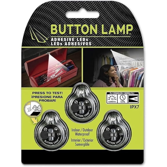 TRHOO-Button LAMP Adhesive LEDs Light Package - Lightweight, Ultra Small, Ultra Bright LED Utility Lights (18)