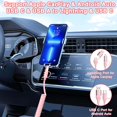thumbnail image 1 of TRHOO-Coiled USB C Lightning Cable 4 in 1 [Apple Carplay Android Auto], 60W Fast Charging USB C to USB C Cable MFi Certified, iPhone Car Pink Charger Carplay Cord for iPhone 16 15 14 iPad Android, 1 of 4