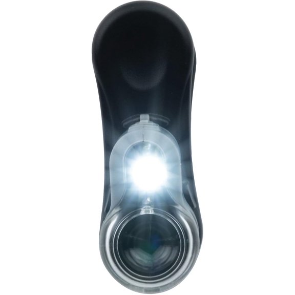 TRHOO-MicroMini 20x LED Lighted Pocket Microscope with Built-in LED and UV Flashlight and Universal Smartphone Digiscoping Adapter Clip (MM-380)