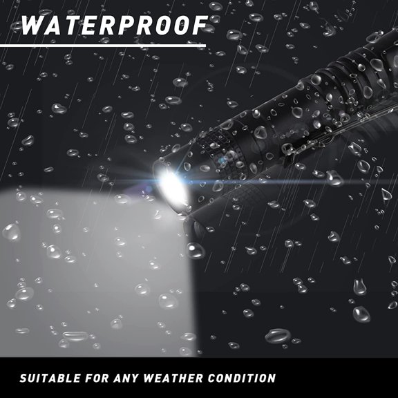 TRHOO-Mini Led Flashlights High Lumens Outdoor Small Tactical Flashlight Glow in The Dark 3.55 Inch Handheld Pen Light Clip for Camping Emergency Inspection Repair Battery Powered