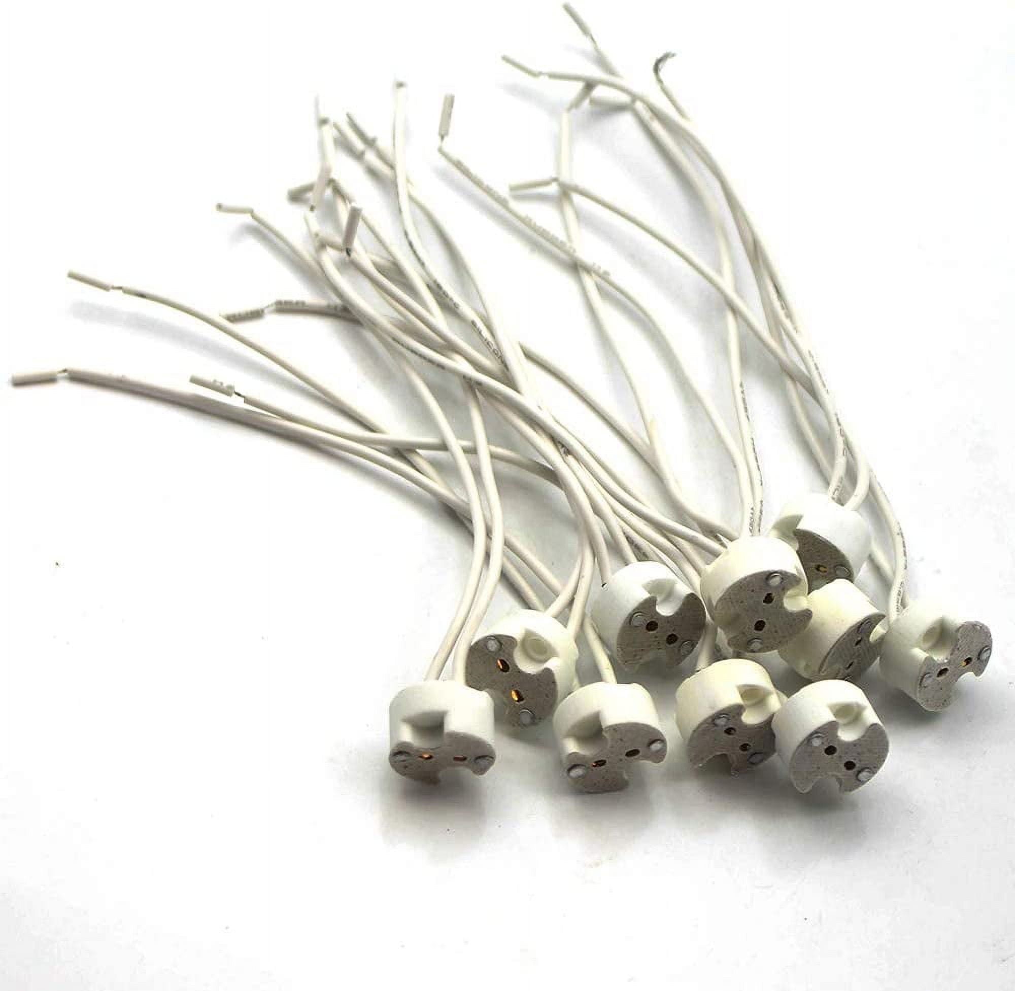 TRHOO-Pack of 50,G5.3 / GU5.3 / MR16 / G4 / MR11 Round Ceramic LED ...