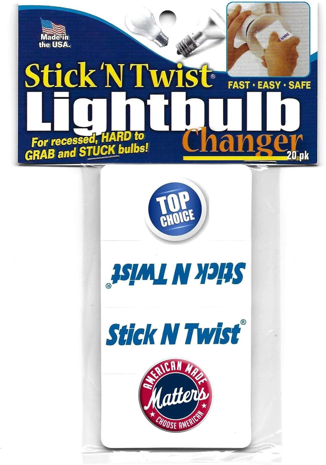 TRHOO-Stick N Twist Light Bulb Changer 20 pack - Walmart.com