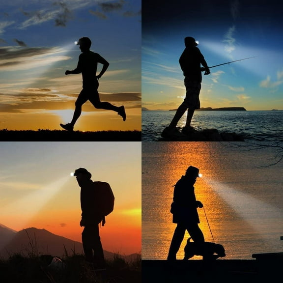 TRHOO-Ultra Bright Mini Hands Free Cree LED Clip on Cap Light - Rechargeable Waterproof Hat Light Flashlight Portable Headlamp for Fishing Camping Hand Work Baseball Caps