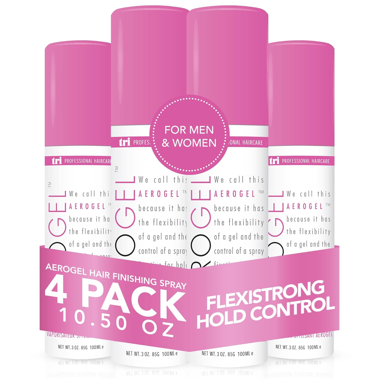 TRI Aerogel Hair Spray Extra Hold, Free & Clear Hairspray Firm Hold