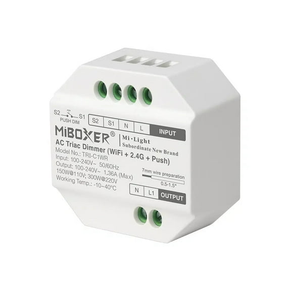 TRI-C1WR - AC Triac Dimmer (WiFi+2.4G+Push)