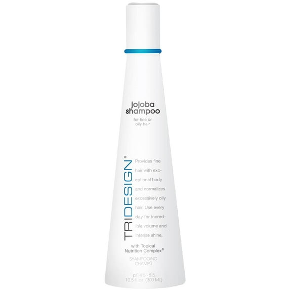 TRI Jojoba Shampoo- Scalp Moisturizing Hair Shampoo, Hair Strengthening Shampoo for Women and Men, Shampoo for Oily Hair and Other Types of Hair, Moisturizing Shampoo for Daily Use, 10.5 Fluid Ounce
