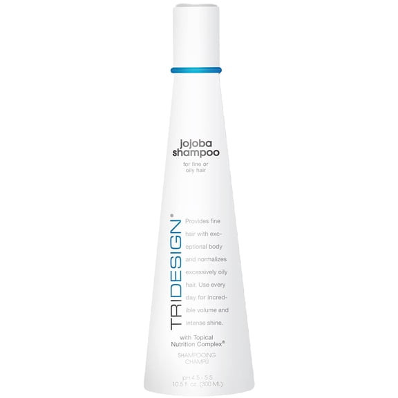 TRI Jojoba Shampoo- Scalp Moisturizing Hair Shampoo, Hair Strengthening Shampoo for Women and Men, Shampoo for Oily Hair and Other Types of Hair, Moisturizing Shampoo for Daily Use, 10.5 Fluid Ounce