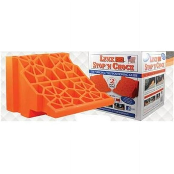 TRI-LYNX 000182PK Stop N Chock - Orange, 2 Pack