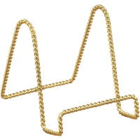 TRI-PAR INTL INC Easel, For Book, Pictures & Plates, Twisted Brass, 3-In. 23-1243