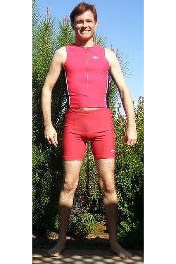 Unisex Triathlon Shorts - Red - XX-Large