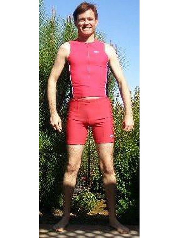 Unisex Triathlon Shorts - Red - XX-Large