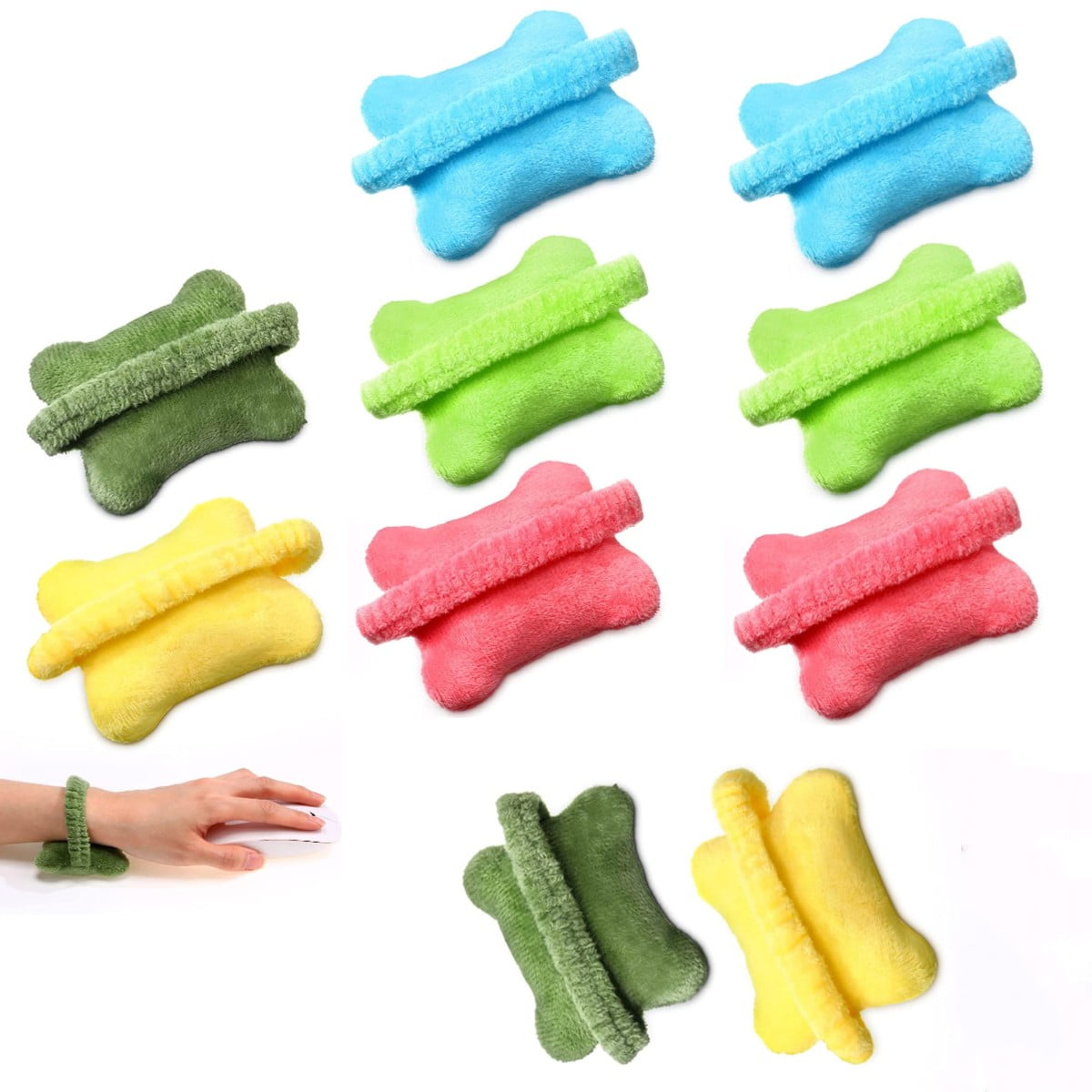 TRIANU 10Pcs Mouse Wrist Rest Wrist Support Movable Comfortable Soft ...