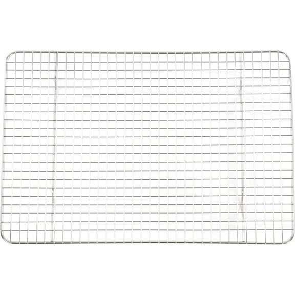 TRIANU 1Pcs Baking Rack Cooking Rack - 15.35x11.41" Stainless Steel Wire Cooling Drying Roasting Rack, Fits Half Sheet Cookie Pans, Commercial Quality, Oven & Dishwasher Safe