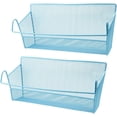 thumbnail image 1 of TRIANU 2 Pack Bedside Caddy Hanging Bed Organizer Storage Basket for Bunk and Hospital Beds, College Dorm Rooms Baby Bed Rails, Blue, 1 of 8