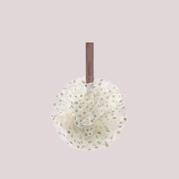 TRIANU Bath Shower Loofah Sponge Exfoliating Body Scrubber 50g Pouf Bath Sponges, Green