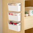 thumbnail image 1 of TRIANU Bedside Shelf Organizer, 3 Pack Adhesive Wall Mounted Shelf Holder for Phone, Reading Glasses,Remote Control for Home, Dorm, Bedroom, Office, White, Large, 1 of 9