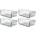 thumbnail image 1 of TRIANU Black Wire Under Cabinet Baskets - 4 Pack- Measures 10.82*9.84*5.11 inch, 1 of 8