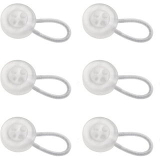 Trianu Clear Plastic Collar Extenders Stretch Neck Extender for 1/2 Size Expansion of Men Dress Shirts, 6 Pack, 3/8 inch, Adult Unisex, Size: 0.39 x