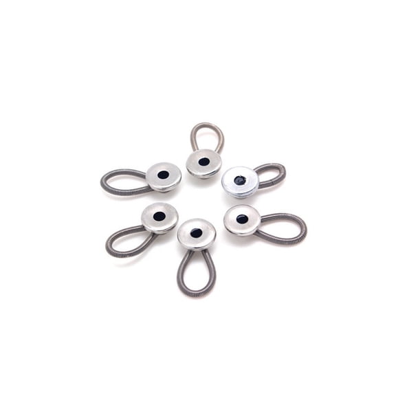 TRIANU Collar Extenders, Comfy & Premium Invisible Neck Extender, Adds 1 in Instantly, 6 Pack Button Extenders for Mens Dress Shirts Suits Trouser, Coat, Shirts