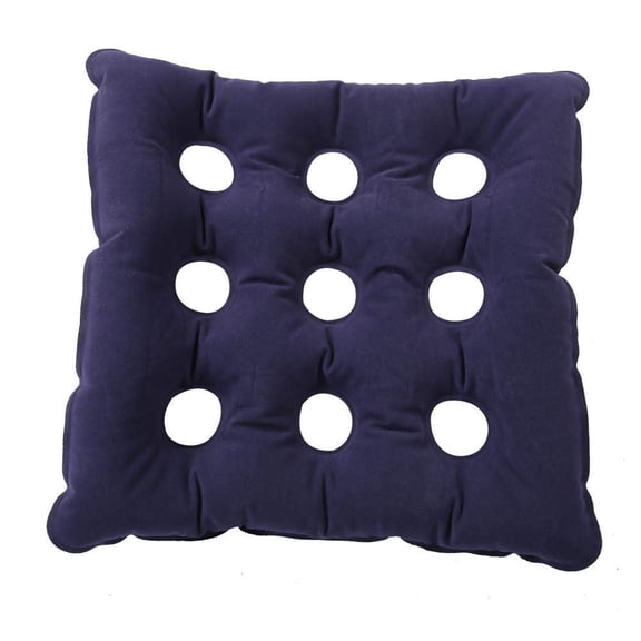 TRIANU Inflatable Seat Cushions for Pressure Relief, Wheelchair Air Cushion for Bed Sore, Comfortable Waffle Pads, 18.9x18.9inch, Dark Blue