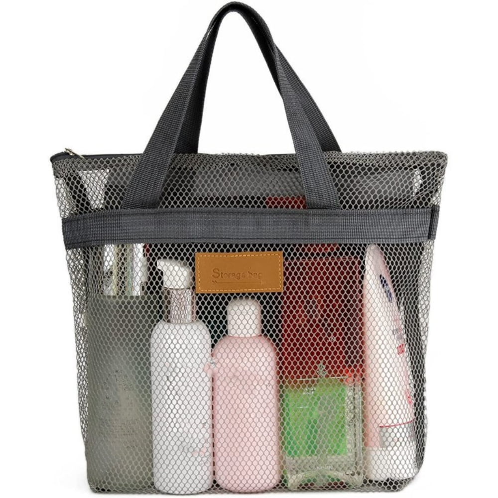 TRIANU Mesh Shower Caddy Tote, Large Portable Shower Caddy, Quick Dry Hanging Toiletry Bag for ...