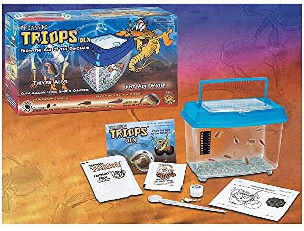 TRIASSIC TRIOPS Deluxe Triops Kit, Contains Eggs, Aquarium, Food