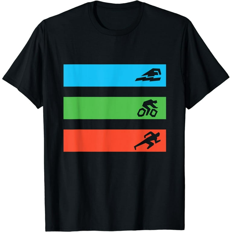 Swim Bike Run T-Shirt Triathlon Tri Gear Swim Bike Run T-Shirt Triathlon Tri Gear