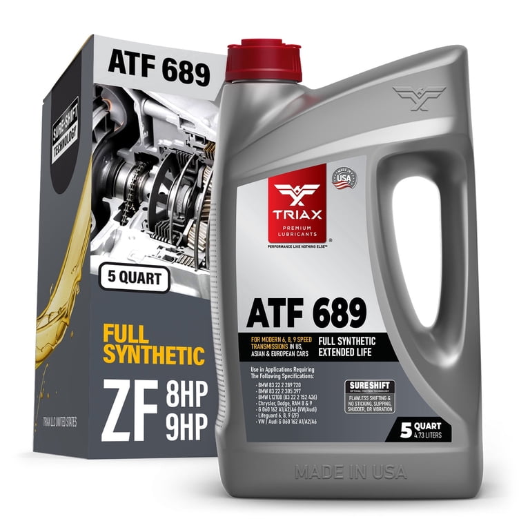 TRIAX, Full Synthetic ATF 689, 5 Quart, ZF 6HP, 8HP, 9HP