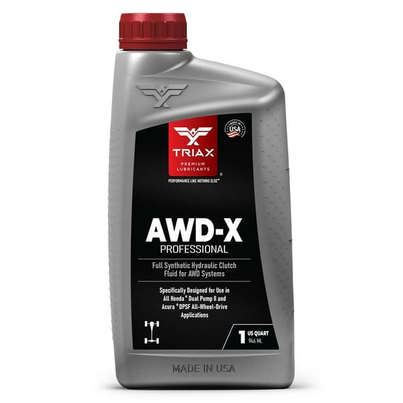 TRIAX AWD-X Professional All Wheel Drive Fluid Full Synthetic Dual Pump II (1 Quart)