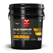 TRIAX Atlas Transfluid 10W TO-4 - Heavy Duty Transmission and Drive Train Fluid - OEM Grade, Extended Life - Compatible with Caterpillar TO-4, Komatsu, Vickers, ZF, and More 5 Gallon Pail