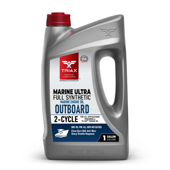 TRIAX Marine Ultra Outboard  2-Cycle Full Synthetic Marine Engine Oil (1 Gallon)