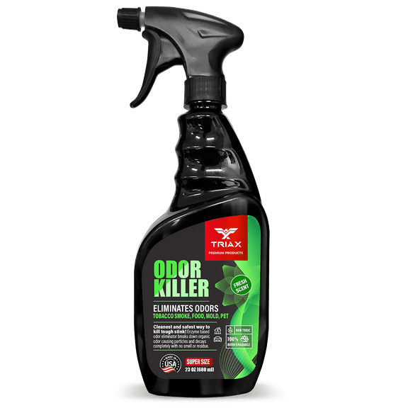TRIAX Odor Killer, Non-Toxic, Biodegradable, Odor Remover, Fresh Scent (23 Ounce)