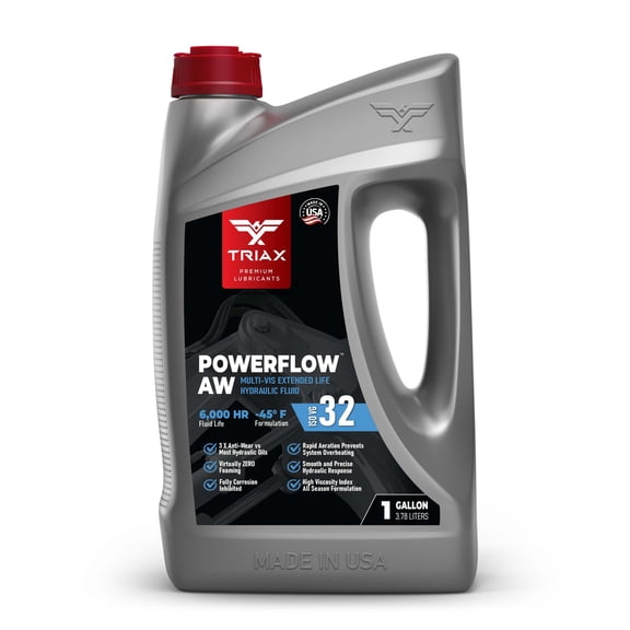 TRIAX Powerflow AW 32 Multi-Viscosity Hydraulic Oil, 1 Gallon