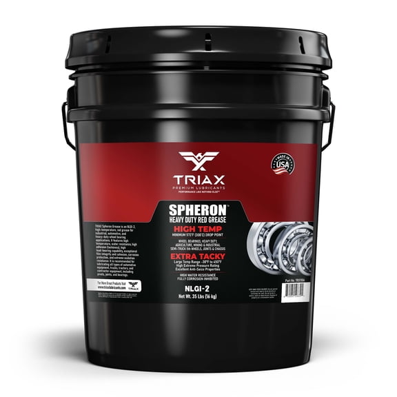 TRIAX Spheron Grease NLGI-2 Lithium Complex, High Temp, Super Heavy Duty (35 Pounds)