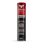 TRIAX Spheron Grease - Super Heavy Duty, Red, High Temp, Ultra Tacky, Extreme Pressure, Virtually Waterproof - For 5th Wheel, Joints, Pivots, Wheel Bearings, and Chassis (1 Tube)