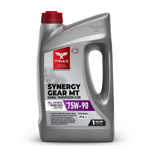 TRIAX Synergy Gear MT 75W-90 GL-4 / MT-90 Full Synthetic Manual Transmission Fluid, 1 Gallon